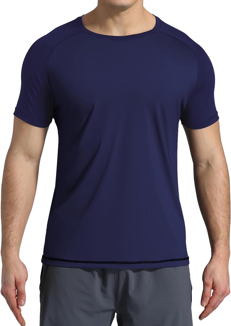 VAYAGER Men's Swim Shirts Rash Guard UPF 50+ T Shirts Quick Dry Loose Fit Water Surfing Shirt - Image 2