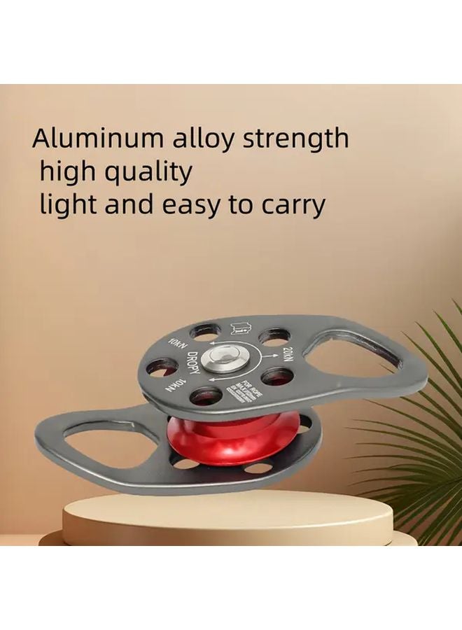 Gray Red Heavy Duty Aluminum Alloy Pulley High Strength Wear Resistant For Lifting - Image 2
