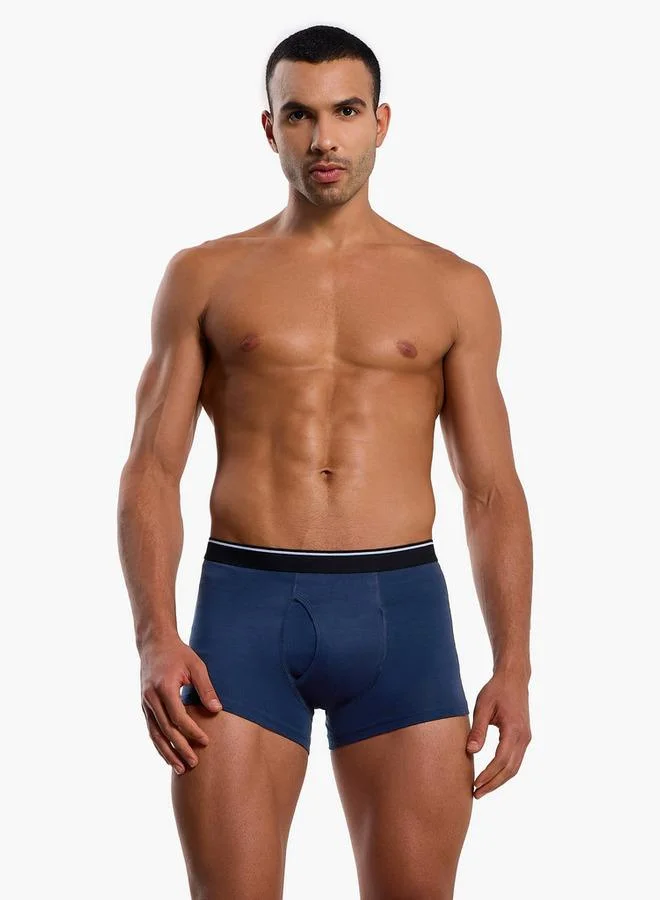 Splash FAV Men Assorted Prints Cotton Blend Trunks - Pack of 3