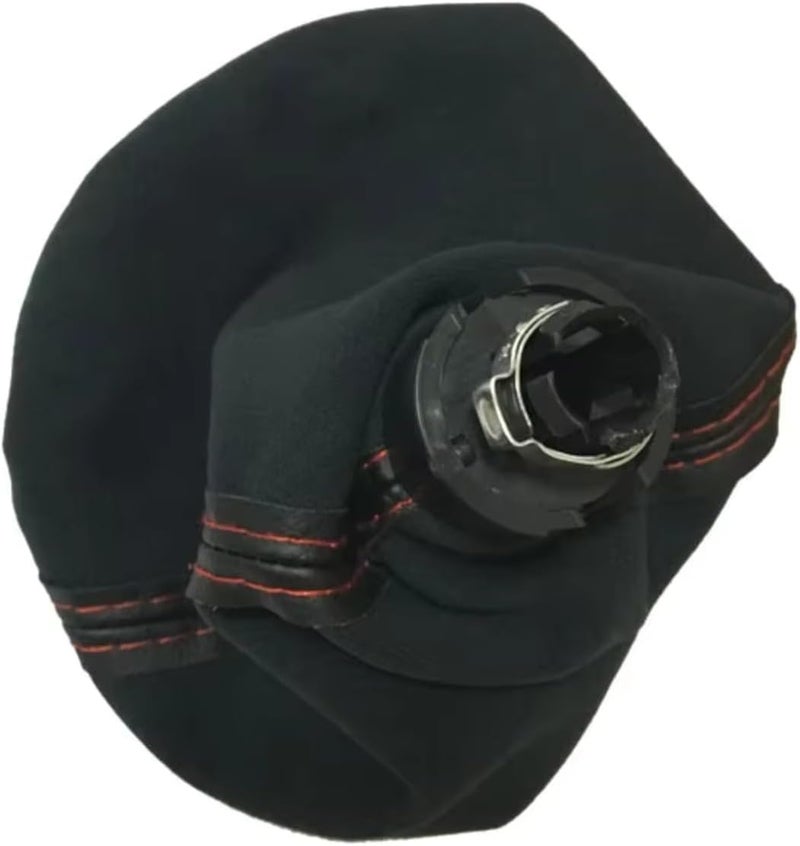Car Gear Knob Shifter for Seat for Ibiza 1996-2001 5 Speed MT Car Gear Knob Lever Stick Shift Knob with PU Leather Red Black StitchesBlack Stitches - Image 3