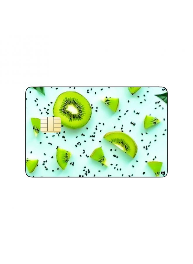 RKN PRINTED BANK CARD STICKER Delicious Kiwi Drawing - Image 1