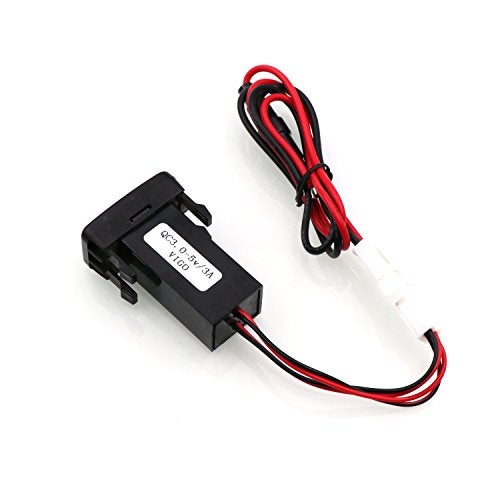 Timloon QC3.0+5V 3A Dual USB Power Socket, Quick Charge Car Charger USB Adapter for Smart Phone PDA Android GPS Use for Toyota VIGO - Image 3