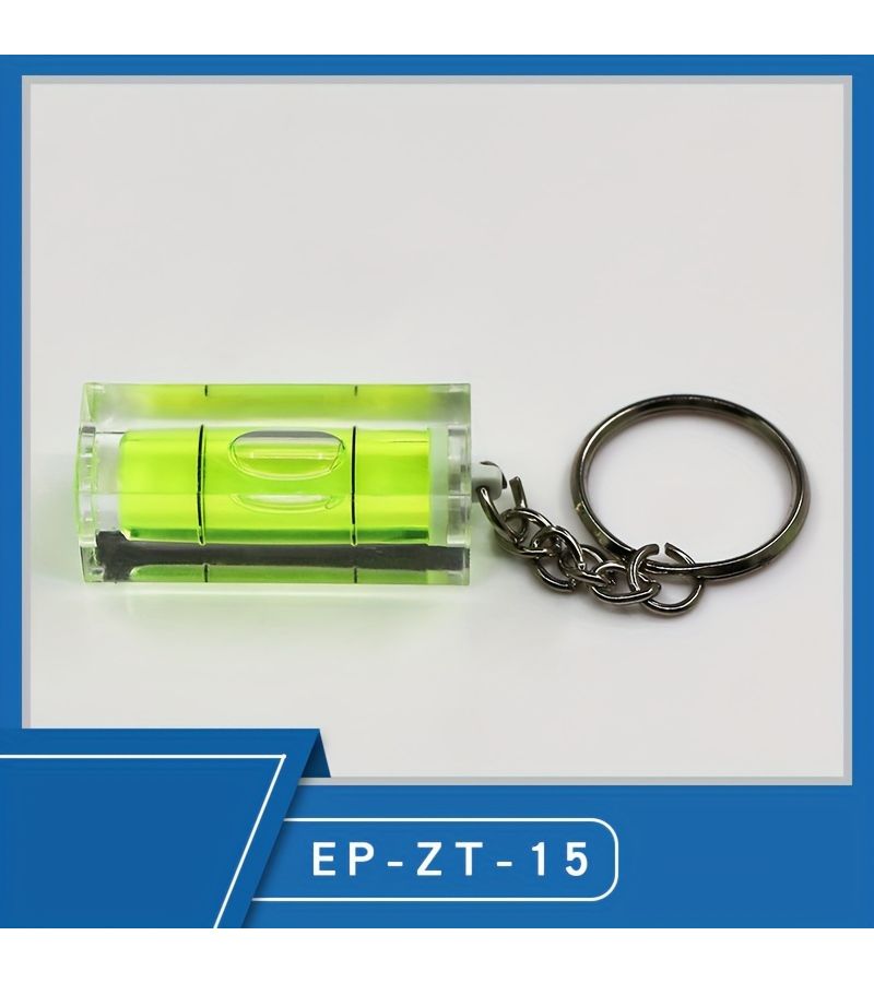 Compact Green Acrylic Ring Level Portable Bubble Design Home Decoration - Image 2