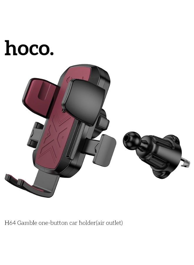Hoco H64 Gamble One-Button Air Vent Car Holder - Image 4