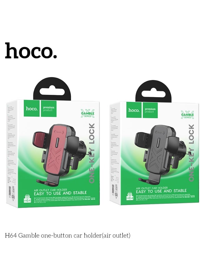Hoco H64 Gamble One-Button Air Vent Car Holder - Image 2