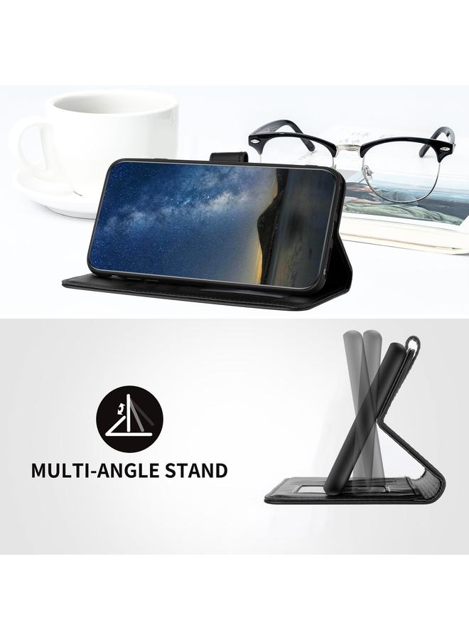 اس-توب جراب لهاتف Huawei Maimang A20، جراب هاتف جلدي قابل للطي منقوش بزهرة الداتورة - Image 5