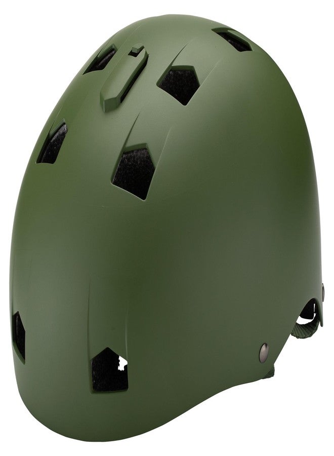 Mongoose BMX Bike Helmet, Multi Sport Kids Helmet, Matte Army Green, Youth - Image 4