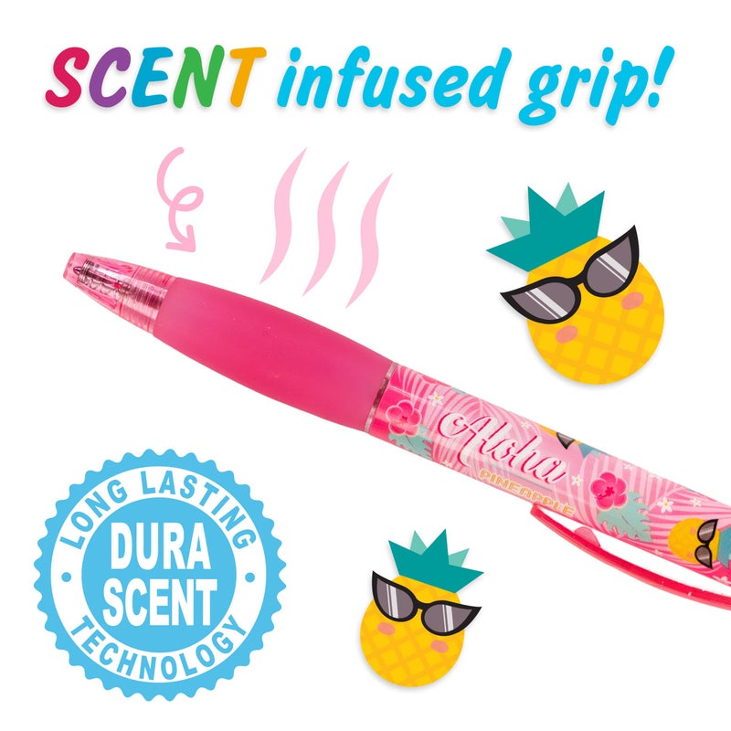Scentco Glitter Gel Smens (Aloha Unicorn) - Patented Gourmet Scented Pens, Colored Glitter Gel Ink, Medium Point, 8 Count - Image 4