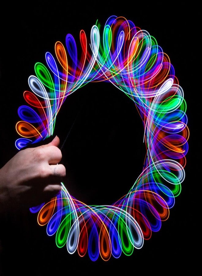 GloFX Orbits: 7-Color Fantasy Lights Toy Spinning Lightshow Orbital Light Flashing - Image 4