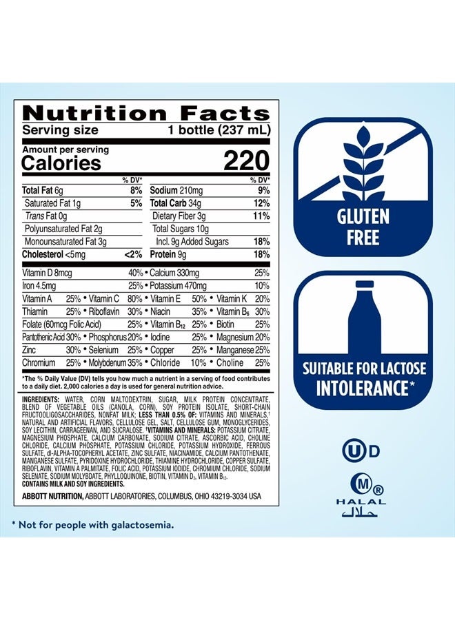 Ensure Original Vanilla Liquid Nutrition Shake With Fiber, Gluten free Meal Replacement Shake, 8 Fl Oz (Pack of 24)  - Image 5