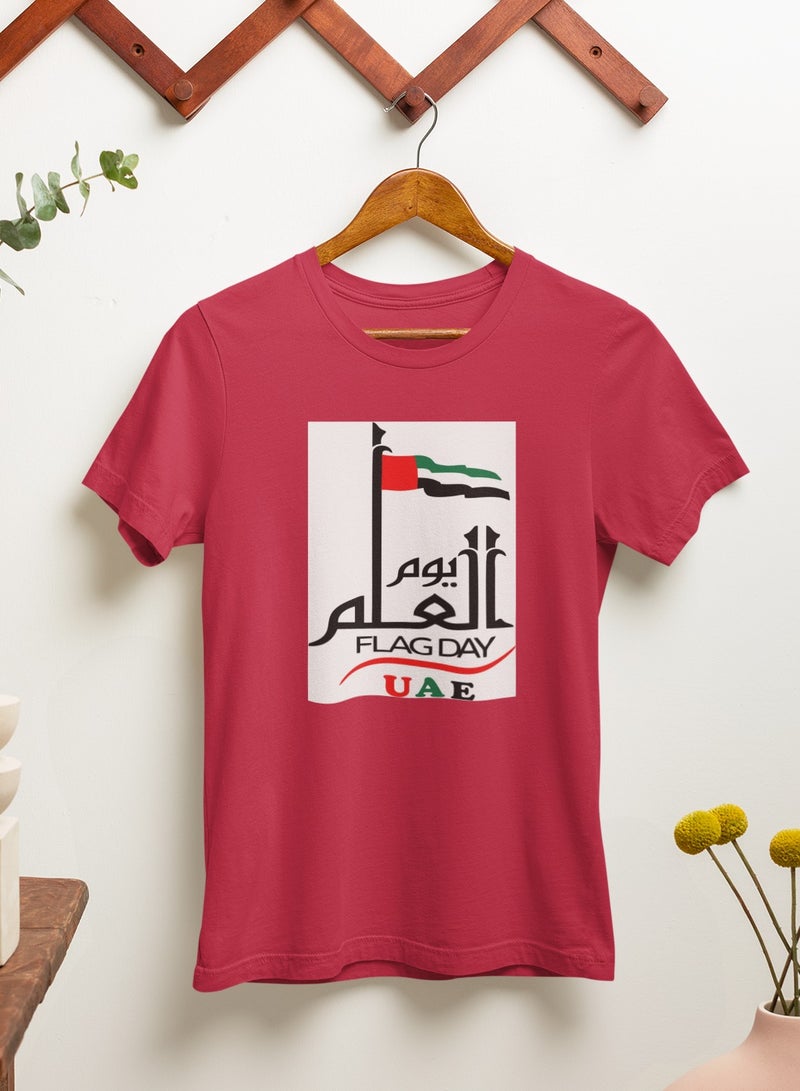 ZOOM تي شيرت فخر يوم العلم الإماراتي للأولاد والبنات والرجال والنساء