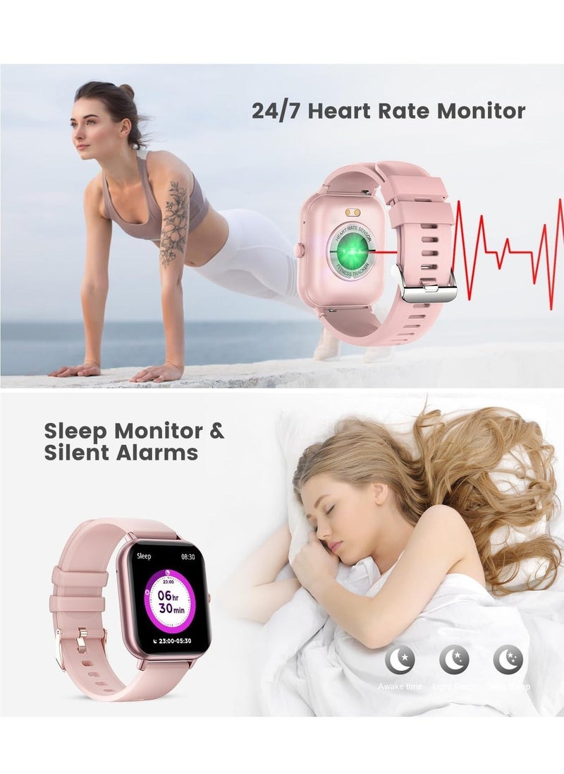Generic - 1.83-inch Smartwatch with Answer/Make Calls, Fitness Tracker Heart Rate Monitor, Sleep Monitor, Step Counter with 21 Sports Modes, IP68 Waterproof Smart Watch for Android/iPhones - Image 1