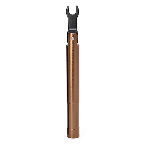 UU TOJOIN TOJOIN 1 pcs SMA Torque Wrench for RF Connector 8 in·lbs (0.9 N·m) Opening 8mm (5/16") for SMA 3.5mm/2.92mm Adapter Convertor Portable Spanner for Professionals Industry Brown - Image 1
