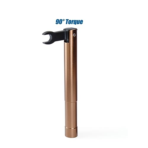 UU TOJOIN TOJOIN 1 pcs SMA Torque Wrench for RF Connector 8 in·lbs (0.9 N·m) Opening 8mm (5/16") for SMA 3.5mm/2.92mm Adapter Convertor Portable Spanner for Professionals Industry Brown - Image 4
