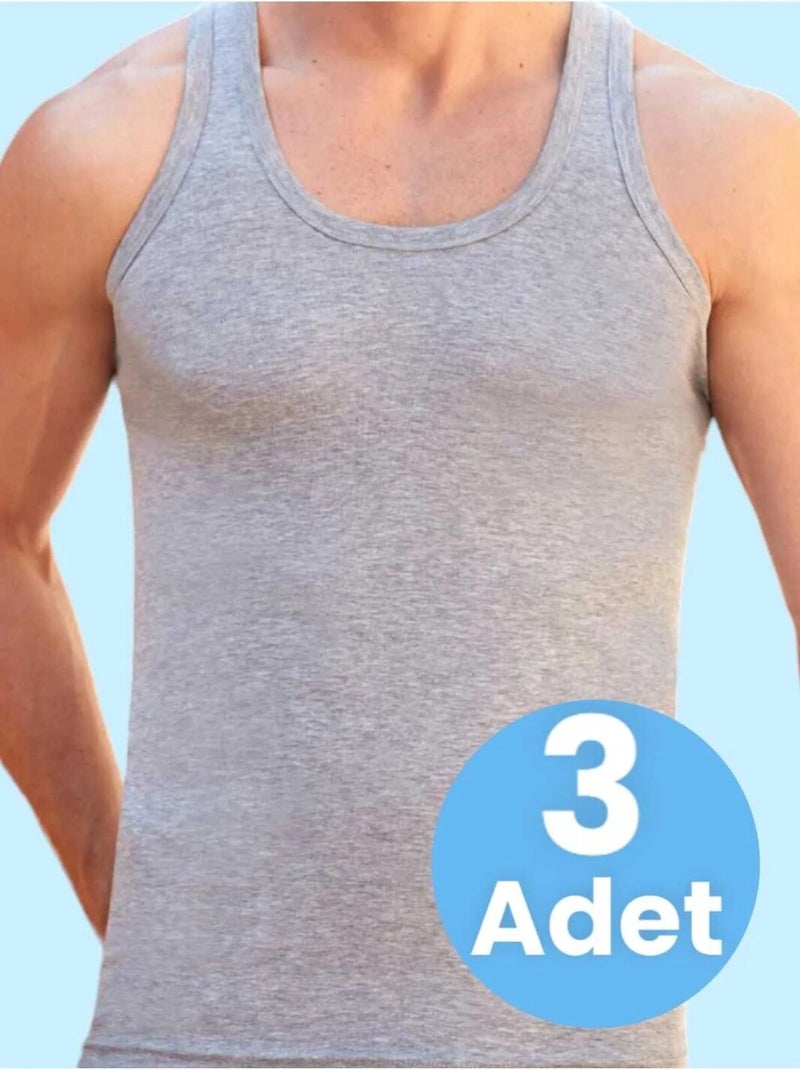 Tezzgelsin Men's Cotton Undershirt 3 Pieces  - Image 1