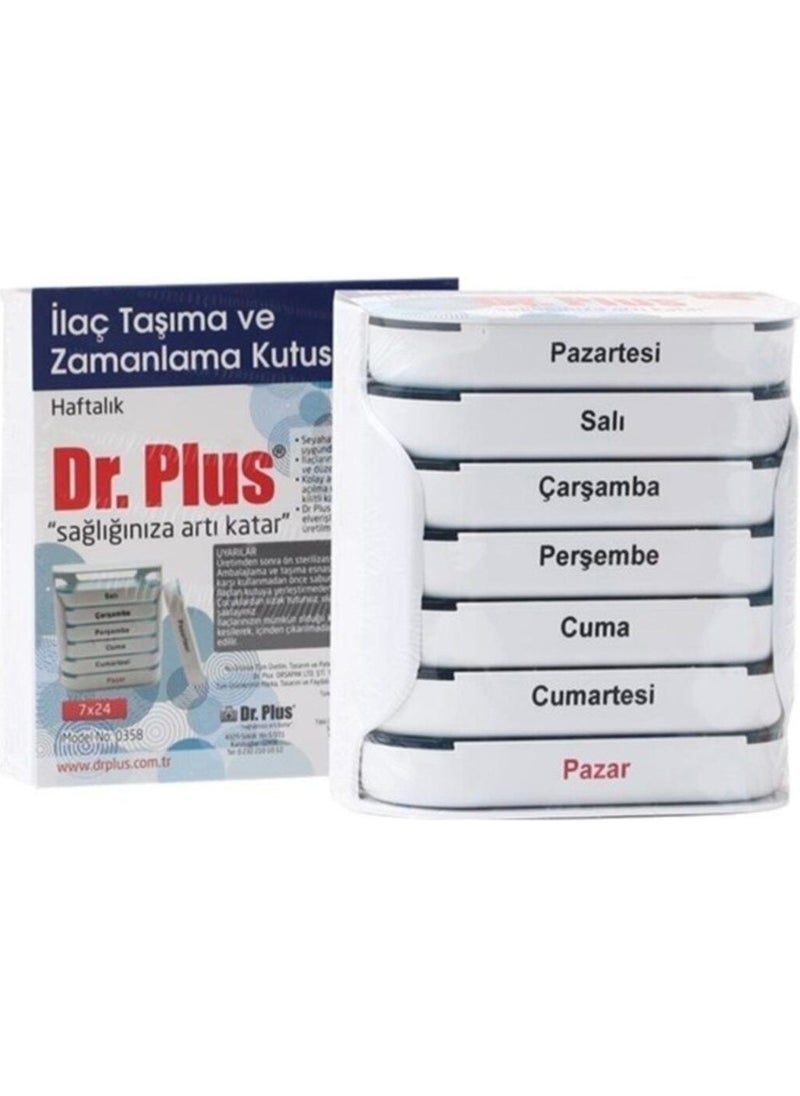 Dr.Plus + Dr. Plus Medicine Storage Box Weekly - 7X24  - Image 2