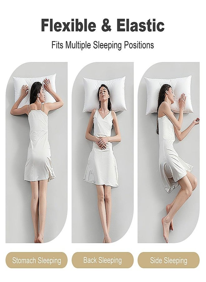 Shatex Soft Bed Pillows Available for All Season, Pillows for Sleeping Standard Size Relieve Cervical Fatigue Ergonomic Pillow Ultra Cozy and Breathable, 1 Pack, White - Image 4