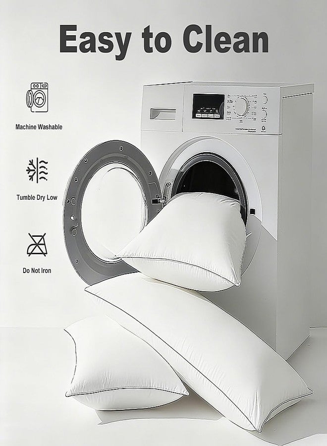 Shatex Soft Bed Pillows Available for All Season, Pillows for Sleeping Standard Size Relieve Cervical Fatigue Ergonomic Pillow Ultra Cozy and Breathable, 1 Pack, White - Image 5
