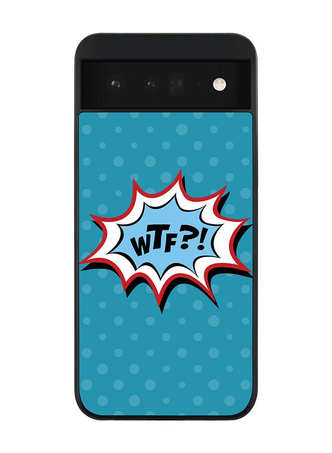 Stylizedd Rugged Black edge case for Google Pixel 6 5G Slim fit Soft Case Flexible Rubber Edges Anti Drop TPU Gel Thin Cover - WTF - Image 1