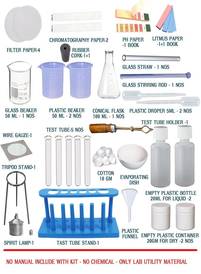 the curious brain chemistry lab utility - ii for kids - school projects- Multi color - Image 2
