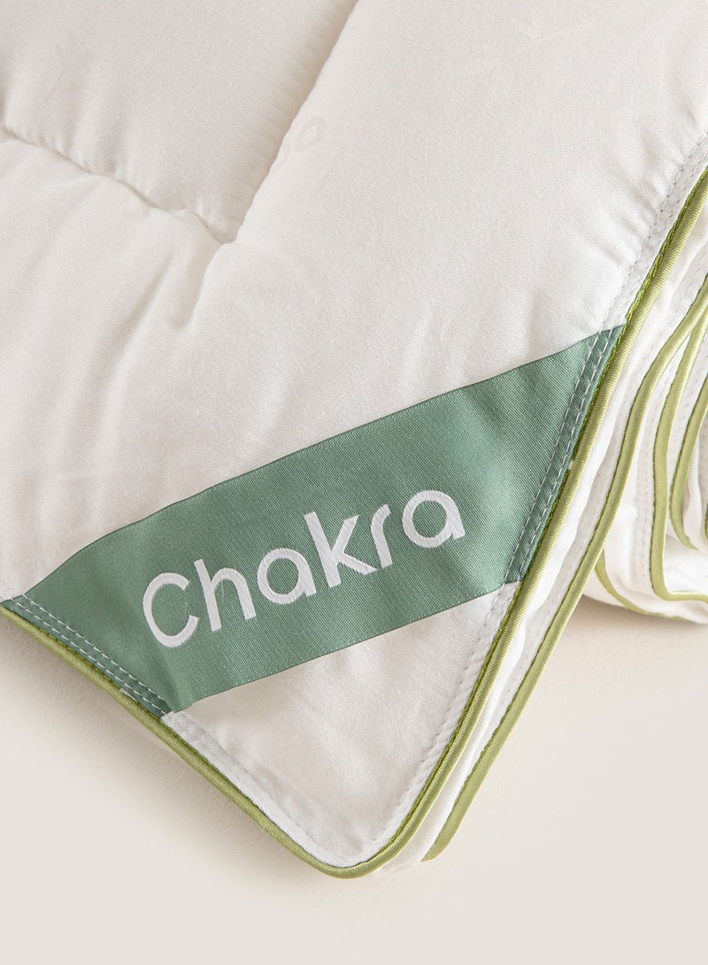 Chakra Naturist Bamboo Quilt 195x215 cm White  - Image 3