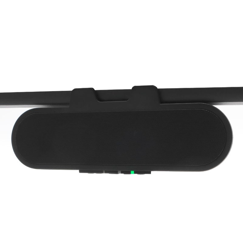 Cyber Acoustics بار مكبر الصوت USB وبلوتوث من سايبر أكوستيكس (CA-2890PRO) مزود بالطاقة عبر USB مع ميكروفون مدمج لجهاز الكمبيوتر وبلوتوث للاتصال بالهواتف الذكية، يثبت على الشاشات حتى 2 بوصة سمك، 20 واط - Image 1