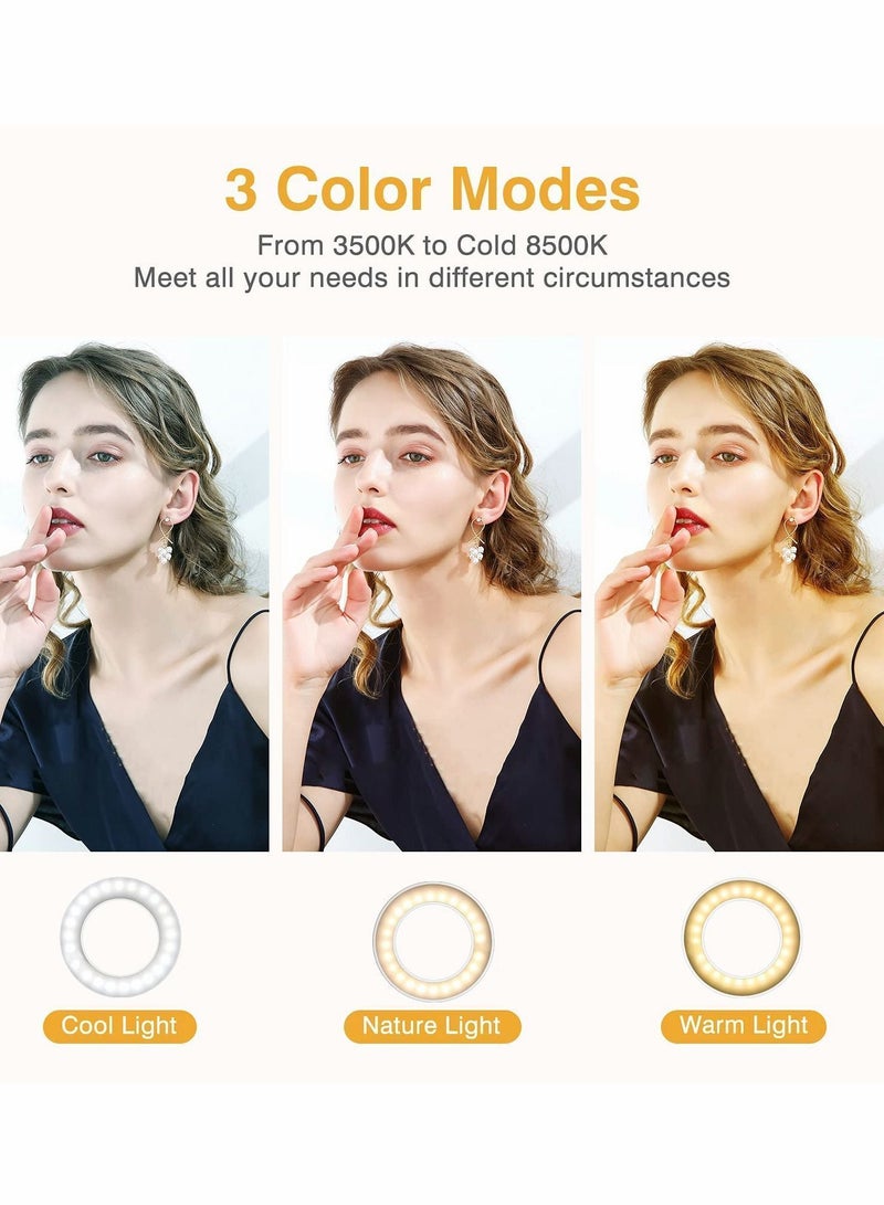 Y&D Clip-on Selfie Ring Light, LED Rechargeable Circle Light for Phone - Image 2