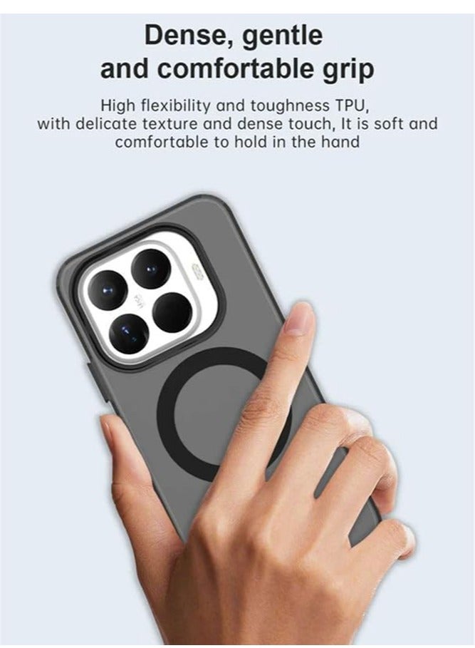 general Clear Case Compatible with Xiaomi Mi 15T Pro 5G Compatible with Mag-Safe Shockproof Protection Yellowing Resistant Magnetic Classic Hybrid Case - Image 4