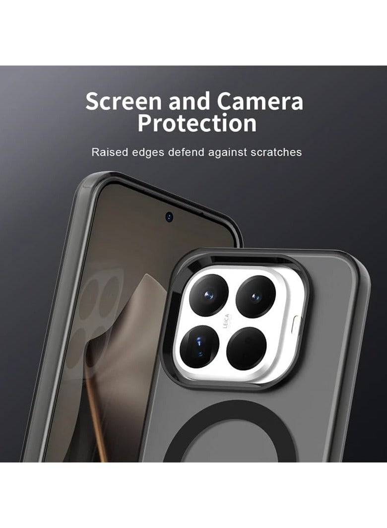 general Clear Case Compatible with Xiaomi Mi 15T Pro 5G Compatible with Mag-Safe Shockproof Protection Yellowing Resistant Magnetic Classic Hybrid Case - Image 3