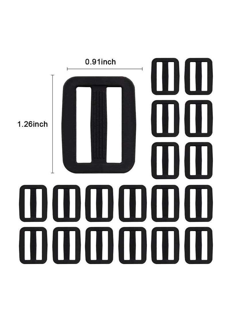DIY Crafts Diy Crafts 13716 1 Plastic Triglides Slides Button Adjustable Webbing Triglides Buckle for Belt Backpack and Bags Pack of 800 Multicolor  - Image 2