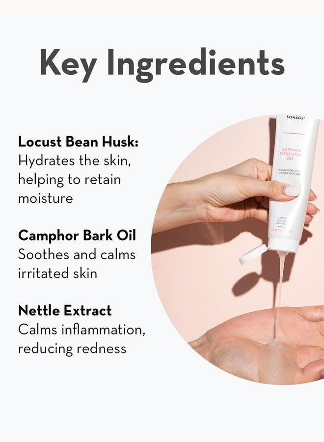 Sonage Gommage Exfoliating Gel | Gentle Face Scrub For All Skin Types | Non-Abrasive Dead Skin Cell Exfoliation (50 ml) - Image 5