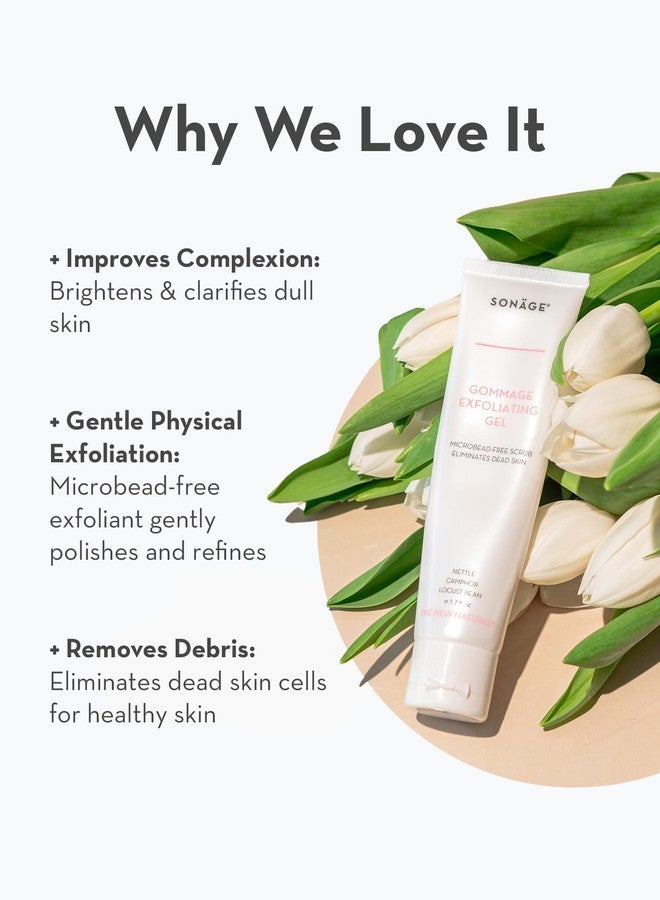 Sonage Gommage Exfoliating Gel | Gentle Face Scrub For All Skin Types | Non-Abrasive Dead Skin Cell Exfoliation (50 ml) - Image 4