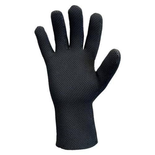 Glacier Glove قفازات جليد باي للرجال من غلاسيير - قفازات نيونبرين مقاومة للماء مبطنة بالفليس | كف بدون خياطة مع نسيج جلد القرش، رمادي، كبير جداً - Image 2