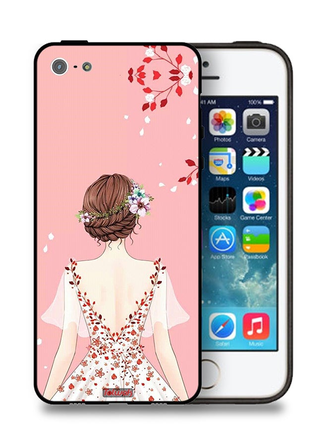 Tolwak Apple iPhone 5/5s/SE Protective Case Standing Girl Art - Image 1