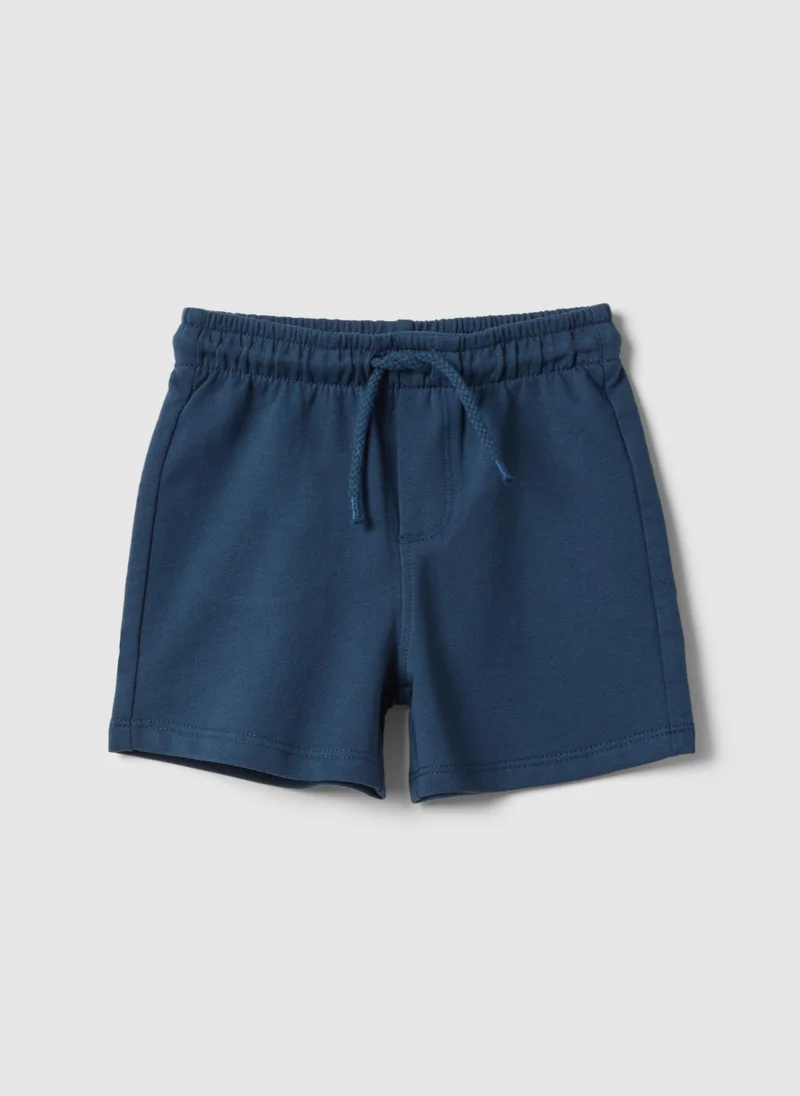 او في اس Ovs Blue Pure Cotton Regular Fit Shorts For Babies
