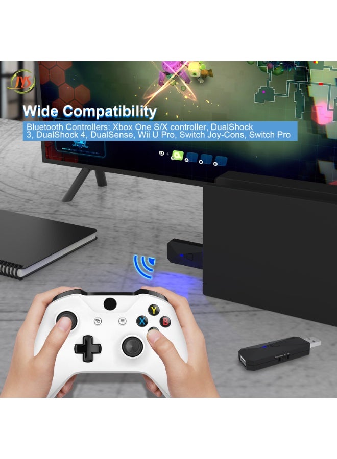 JYS New Version Adapter for PS5 Gaming Controller Adapter + Wireless Bluetooth Receiver Gamepad Converter - Image 2