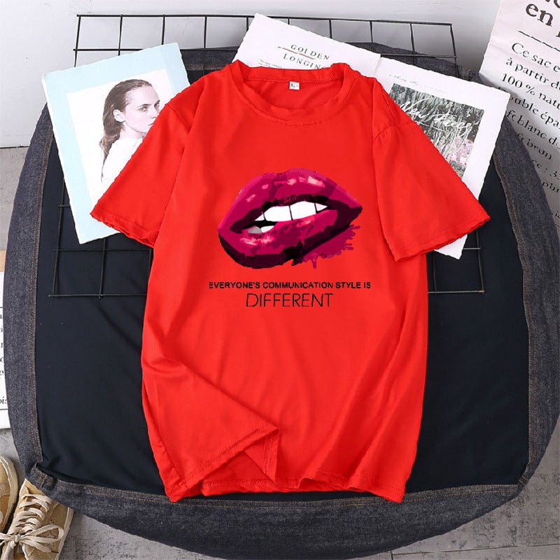 Mid-Length Thin Large Size Loose Round Neck Short-Sleeved Women'S Spring, Summer And Autum Fashion Brand T-Shirts For Men And Women - Image 4