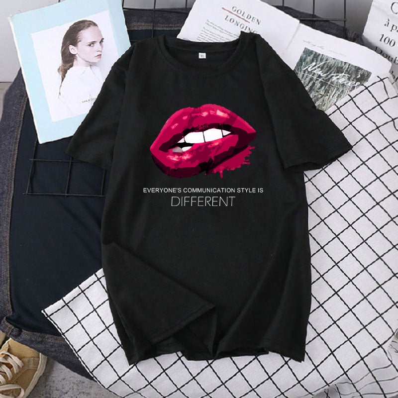 Mid-Length Thin Large Size Loose Round Neck Short-Sleeved Women'S Spring, Summer And Autum Fashion Brand T-Shirts For Men And Women - Image 3