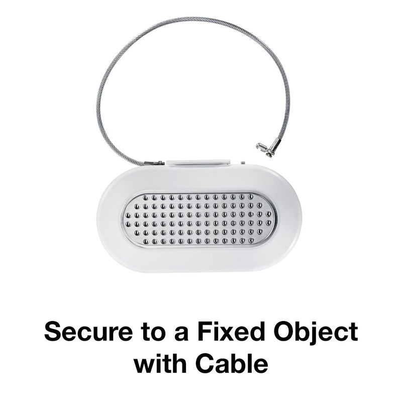 Master Lock 5900D Set Your Own Combination Portable Safe, 9-17/32 in. Wide, White - Image 3