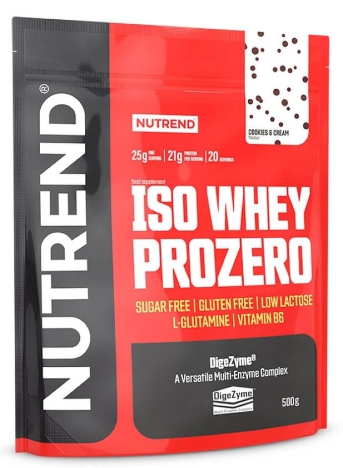 NUTREND Iso Whey Prozero  Sugar Free 500 g Cookies & Cream