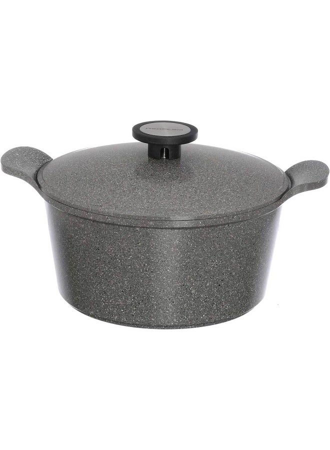 نيو فلام طقم أواني الطهي إكستريم من 11 قطعة جرانيت رمادي 18cm, 20cm, 24cm, 28cm, Grill 28cm, Cake Pan 26cm, Fry Pan 26سم - Image 3