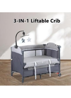 Piccasio 5 in 1 Baby Bassinet Infant & Toddler Travel Beds, Portable Baby Cradle with Diaper Changing Table, Lightweight Crib Packable and Easy Setup Baby Playard, Breathable Mesh Sides  - Image 5