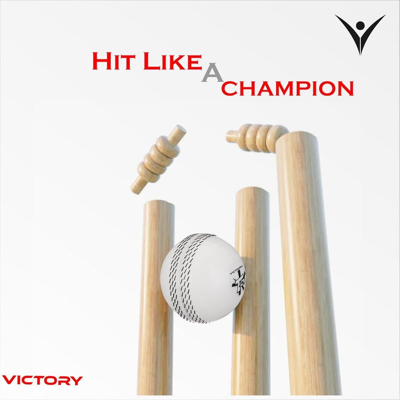 Victory T-20 Synthetic Cricket Ball for Tournament, Street Match - Wind Ball (White) - Image 5