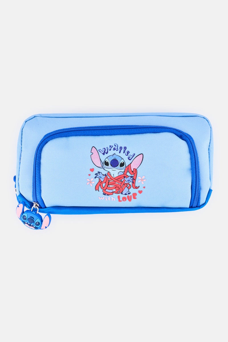 Disney Kids Boy Graphic Print Pencil Case, Blue  - Image 1
