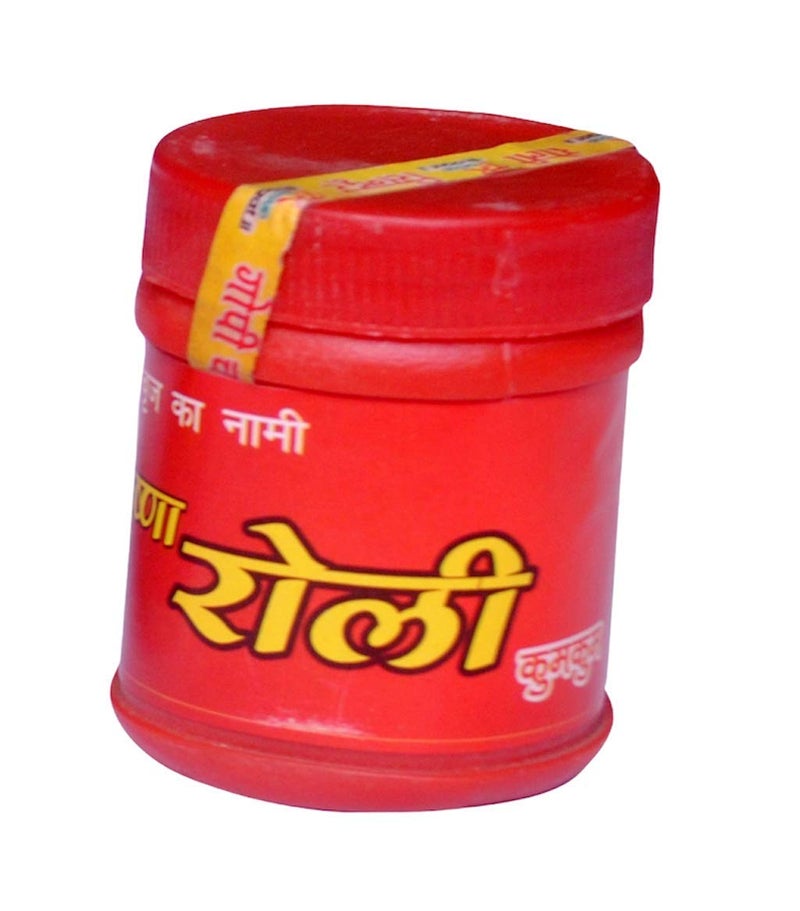 Kriwin Satin Thread Moli/ Kalava with Chandan Powder & Roli Tika Powder, Multicolour, Combo of 12 - Image 3