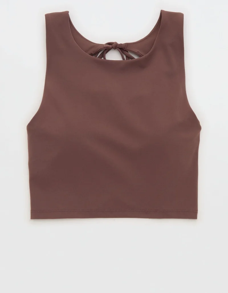 Aerie  OFFLINE By Aerie Real Me XTRA Tie Back Longline Sports Bra for Women | Best Price UAE