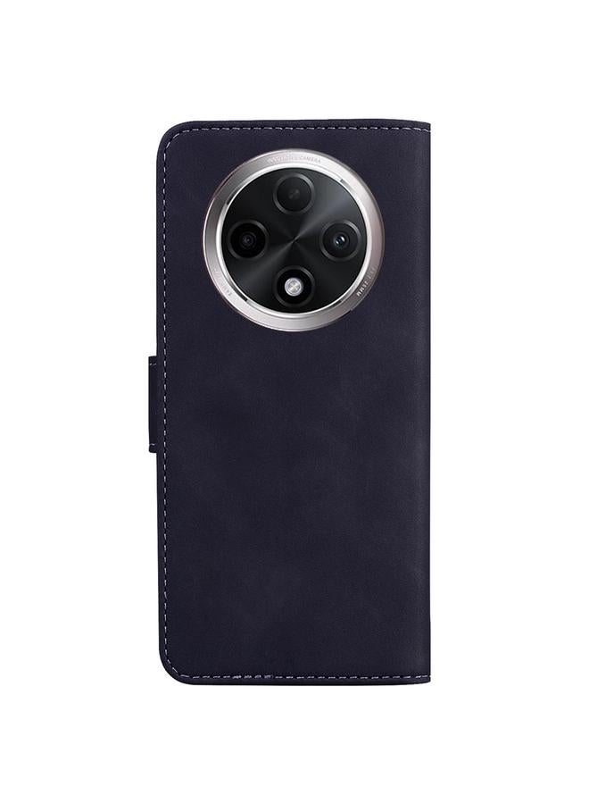 اس-توب جراب هاتف OPPO A3 Pro 5G من الجلد بلون نقي وملمس ناعم - Image 3