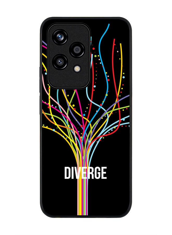 Stylizedd Rugged Black edge case for Honor 200 Lite, Slim fit Soft Case Flexible Rubber Edges Anti Drop TPU Gel Thin Cover -  Diverge (Black) - Image 1