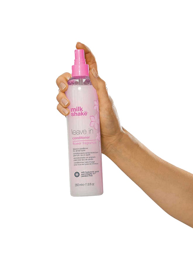 Milk Shake Leave-In Conditioner Flower Spray – Vegan Detangling & Hydrating Conditioner with Hyaluronic Acid, Soy Proteins, Moringa Extract & Integrity 41 for Soft, Shiny, Color-Treated Hair, 350ml - Image 5
