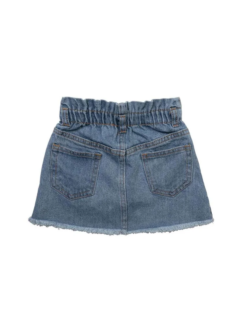 مينوتي Kids Girls Denim Skirt